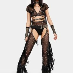 Hot Sale π J Valentine Karma Cowgirl Fringe Chaps π 8 J Valentine Karma Cowgirl Fringe Chaps