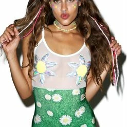 J Valentine Tops Dazzling Daisies Ladder Romper