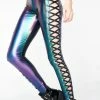 J Valentine Deep Dive Lace-Up Leggings Bottoms
