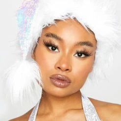 Deals π J Valentine Hats White Sequin Santa Hat π 9 J Valentine Hats White Sequin Santa Hat