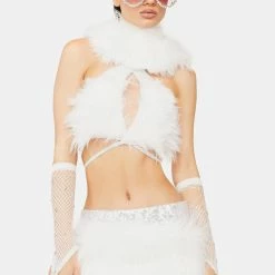 J Valentine Orange Hype Hologram Light-Up Skirt