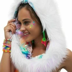 J Valentine Rainbow Firefly Light-Up Infinity Hood