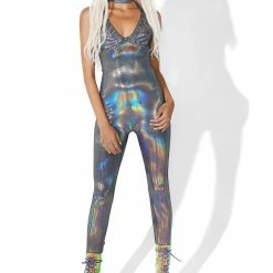 Best Sale β¨ J Valentine Jumpsuits & Rompers Star Scouter Holographic Jumpsuit π 10 J Valentine Jumpsuits & Rompers Star Scouter Holographic Jumpsuit