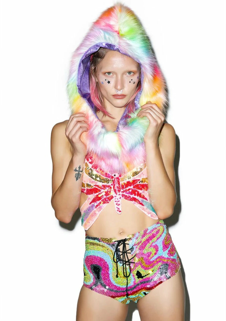 Budget π J Valentine Hats Rainbow Light-Up Infinity Hood π€© 6 J Valentine Hats Rainbow Light-Up Infinity Hood